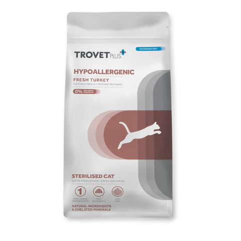 Trovet Plus Hypoallergenic Sterilised Cat Fresh Turkey