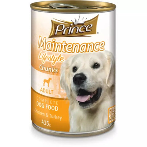 Prince Maintenance Chicken and Turkey Chunks 415 g