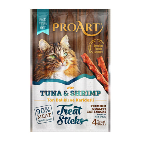 ProArt Chewable Cat Treats Sticks with Tuna & Shrimp