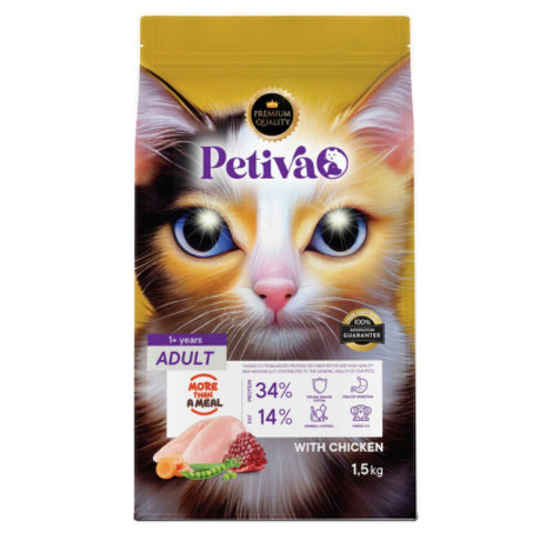 Petiva Adult Cat with Chicken 1.5kg