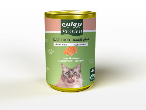 Protien Premium Adult Cat Salmon with Shrimp 400g