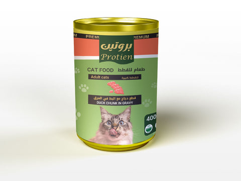 Protien Adult Cat Duck Chunk in Gravy 400g