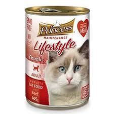 Princess Maintenance Beef Chunks for Adult Cat 415 g
